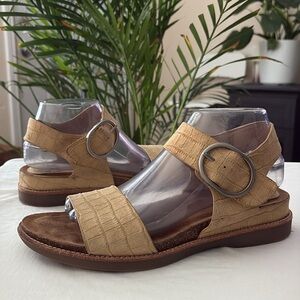 SOFFT Bali Croc Embossed Leather Sandals